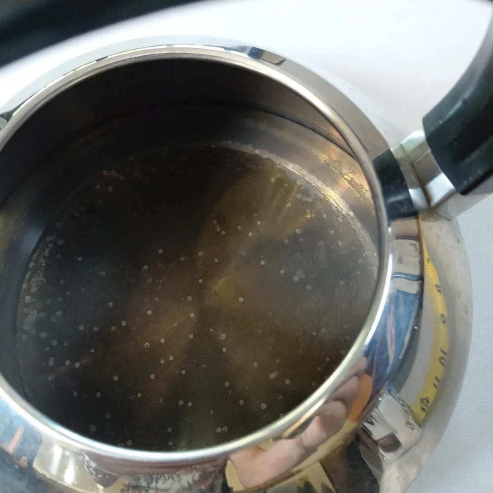 Palm Restaurant Stainless Steel Whistling Tea Kettle 2 Qt Induction Compatible